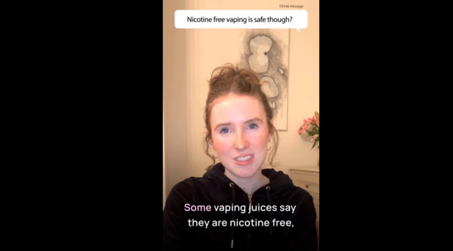 nictoine vapes are safe thought arent they